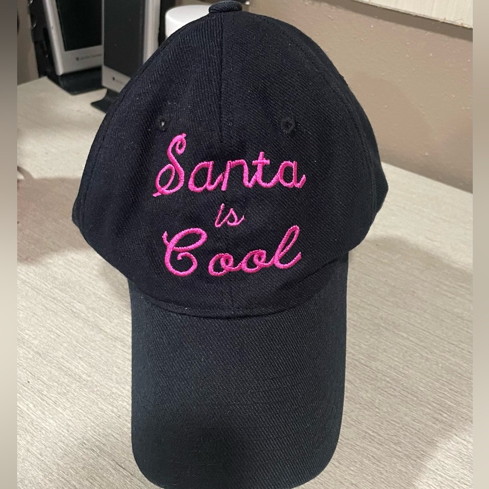 Custom embroidered “Santa is cool” hat